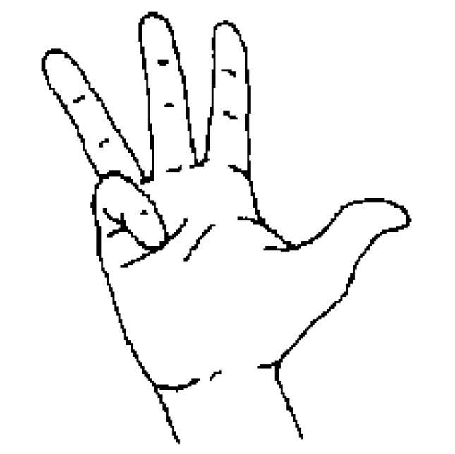 Modified base forms, handshape images adapted from Hanke (2010:1)