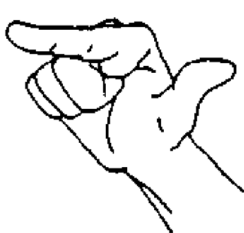 Modified base forms, handshape images adapted from Hanke (2010:1)
