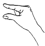 Modified base forms, handshape images adapted from Hanke (2010:1)